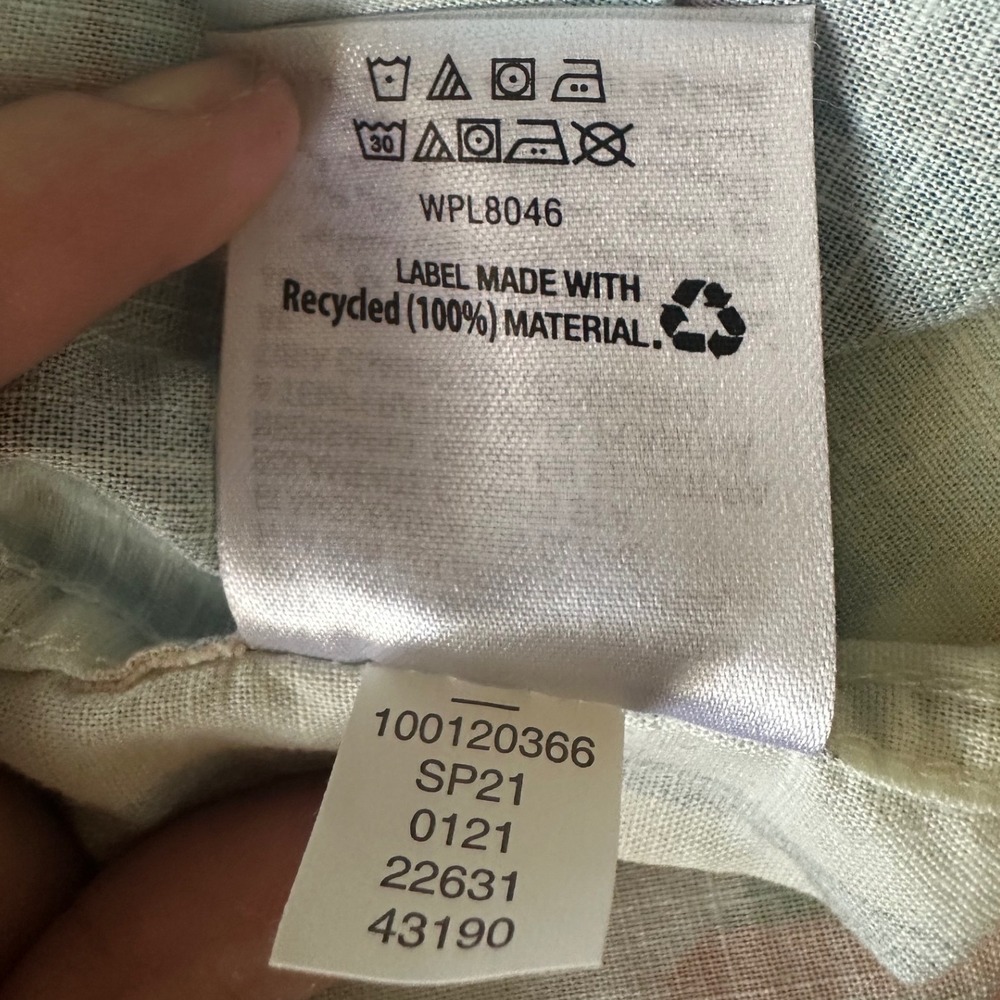 Sun + Stone Shirt Small Patchwork Plaid Geometric… - image 7